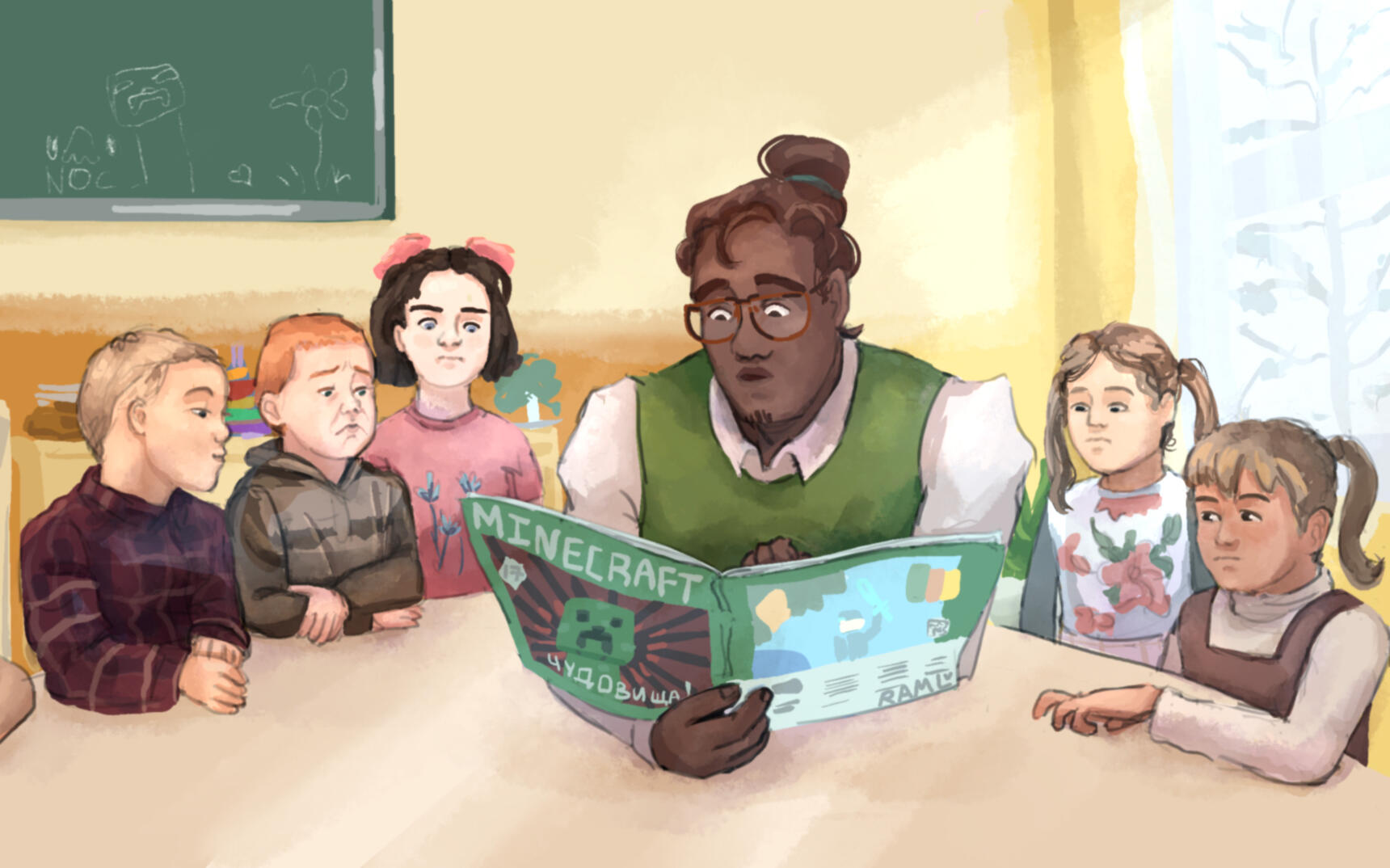 Original character Vitya with his class