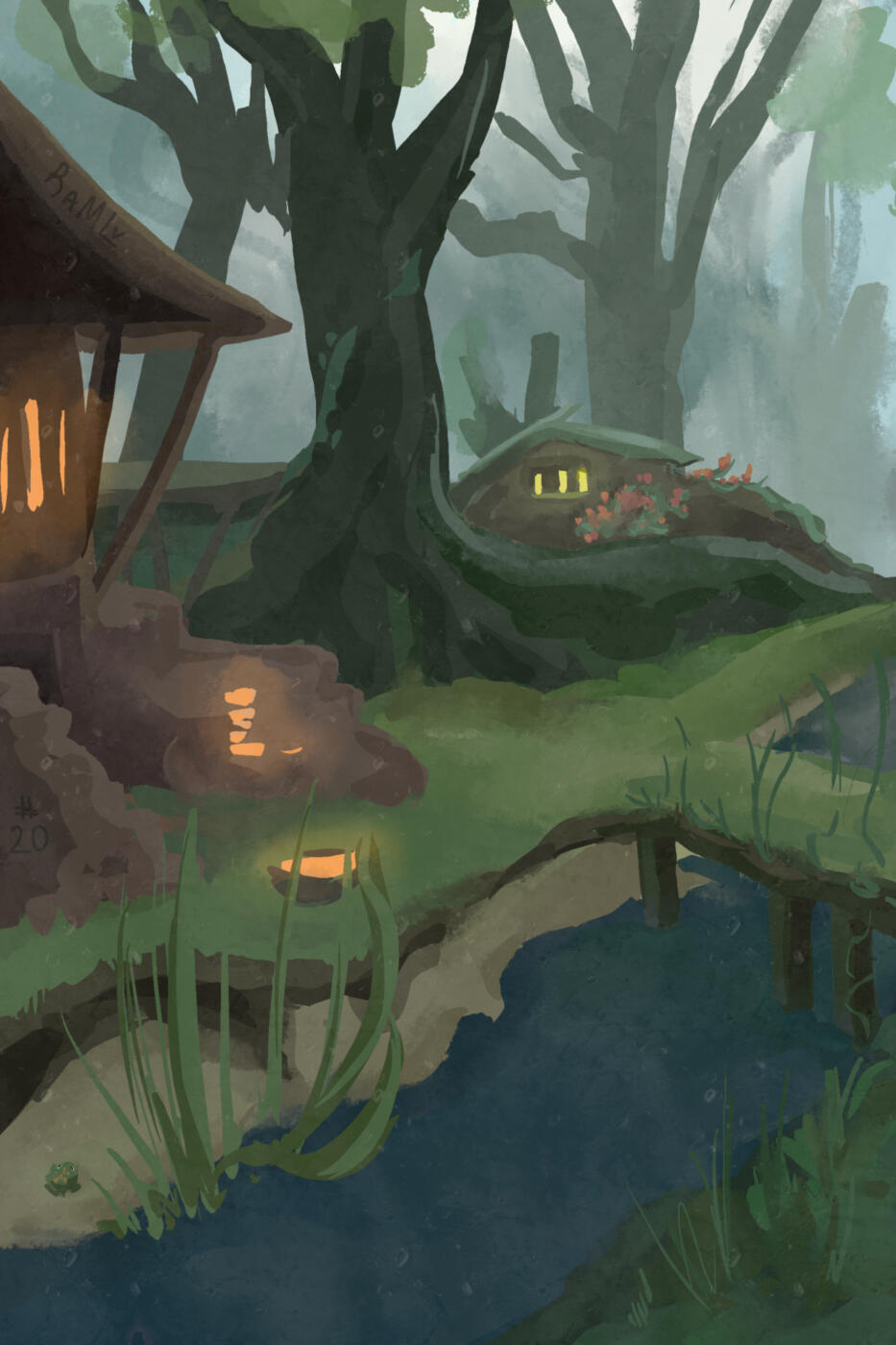 A village deep in the forest