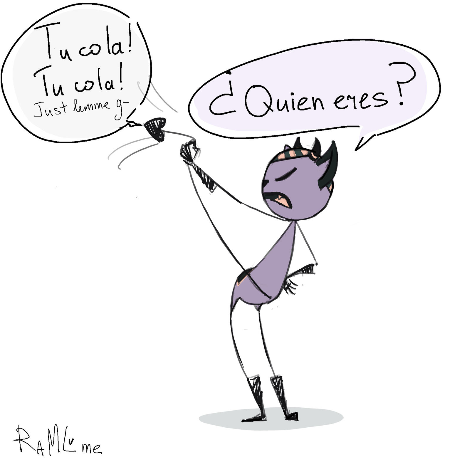 “Who is it?” “Your tail!”